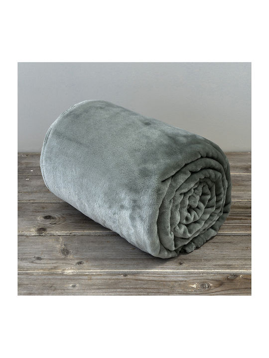 Kocoon Meleg Blanket Velvet Queen 220x240cm. Dark Mint