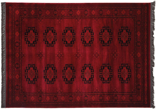 Royal Carpet Afgan 6871H με Κρόσια 100x160cm Dark Red