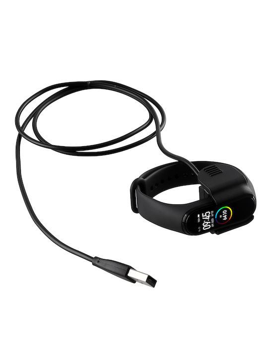 Volte-Tel Cablu de Încărcare USB Încărcător pentru Mi Band 5 / Mi Band 6 Negrus