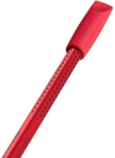 Faber-Castell Eraser Set for Pencil and Pen Grip 2001 Blackberry Cap 2pcs Red