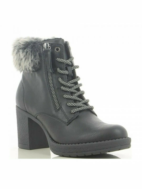 Sprox Women's Ankle Boots with Fur Black