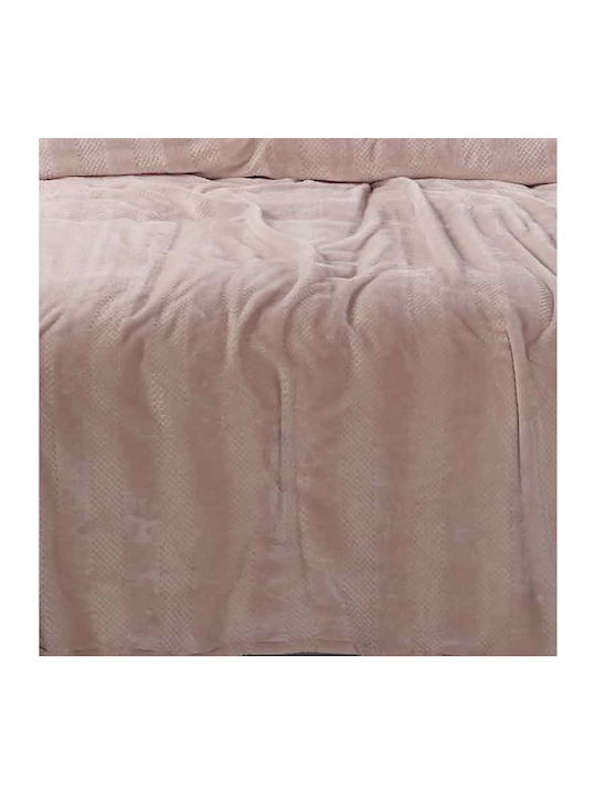 Das Home 0463 Blanket Fleece Queen 220x240cm. Pink