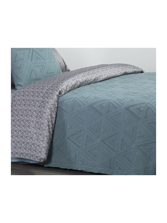 Nef-Nef Homeware Aston Pique Blanket Double 230x250cm Cloud