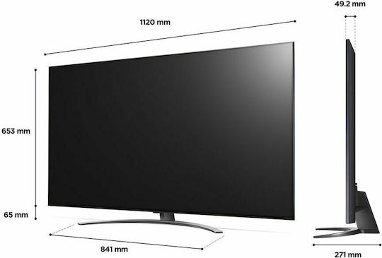 LG Smart Τηλεόραση 55" 4K UHD LED NanoCell 816QA (2022) 55NANO816QA