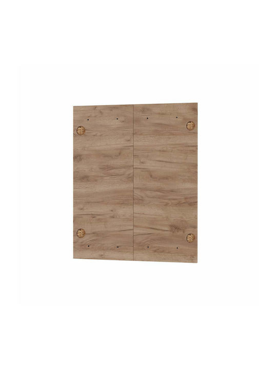 Alphab2b Charlotte Rectangular Kitchen Cabinet Door made of Particleboard Gold / Oak 60x71.4x1.6cm SO-CD60-3 2pcs