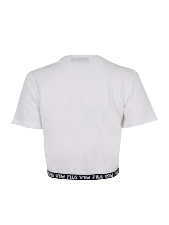 Vanora Women's Summer Crop Top Cotton Short Sleeve White
