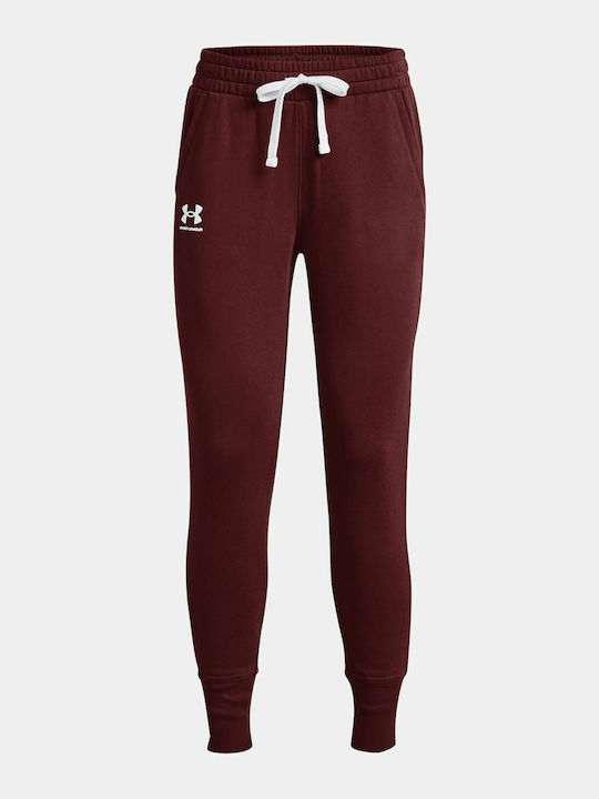 Rival Sweatpants Jogger Fleece Burgundy