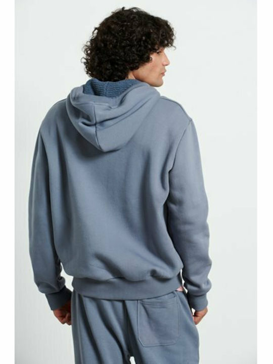 Cardigan With Blue Hood