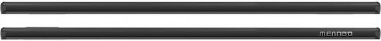 Menabo Delta 123cm. for Cars with Factory Bars (with Roof Rack Legs) Black