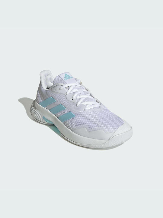 Adidas Courtjam Control Γυναικεία Παπούτσια Τένις για Όλα τα Γήπεδα Cloud White / Bliss Blue