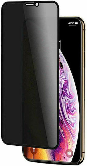 Privacy Full Face Tempered Glass Negru (iPhone 12 Pro Max) PR-IPH12PROMAX-BLACK