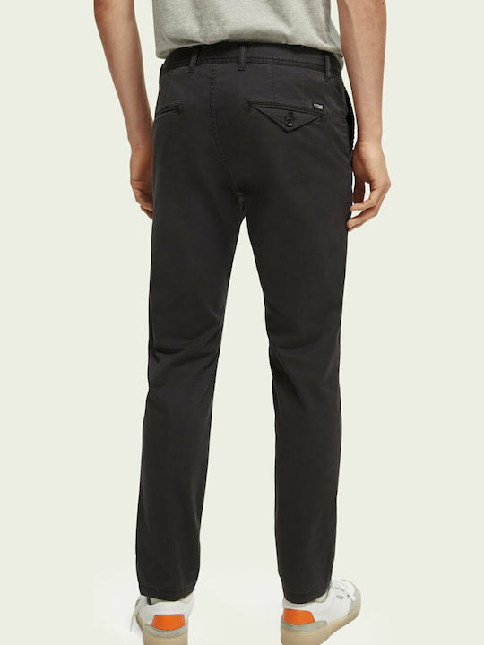 Mott Pantaloni Chino Elastic Slim Fit Gri