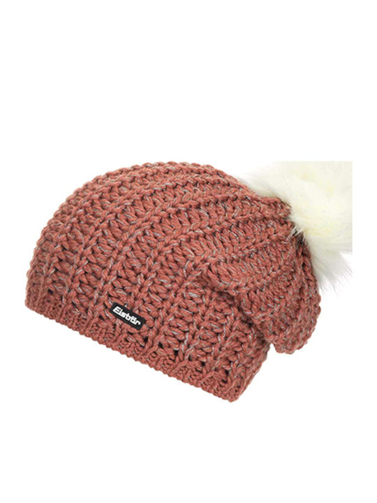 Enisa Lux Căciulă Pom Pom Beanie Pentru Femei Roz