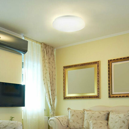 V-TAC Ceiling Mount Light 35cm White with Integrated LED