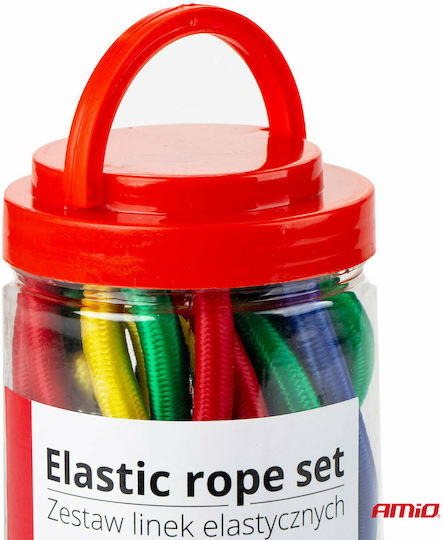 Elastic Straps 4mmx25cm 4 Pieces 8mmx45cm 2 Pieces 8mmx60cm 2 Pieces 8mmx75cm 2 Pieces 8mmx90cm 2 Pieces Amio 12 Pieces