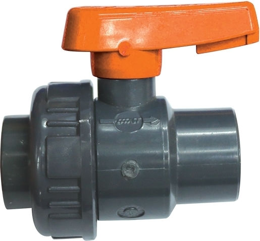 Nuova Rade Single Union Ventil Σκάφους Kunststoff-Kugelhahn 1'' BSPP Orange