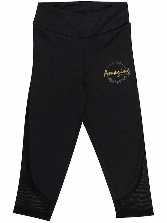 65762 Schulung Frauen Capri Leggings Schwarz