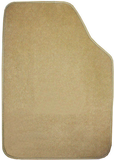 Auto Gs Satz Vorder- und Hintermatten Universal 5Stück aus Teppichboden Beige