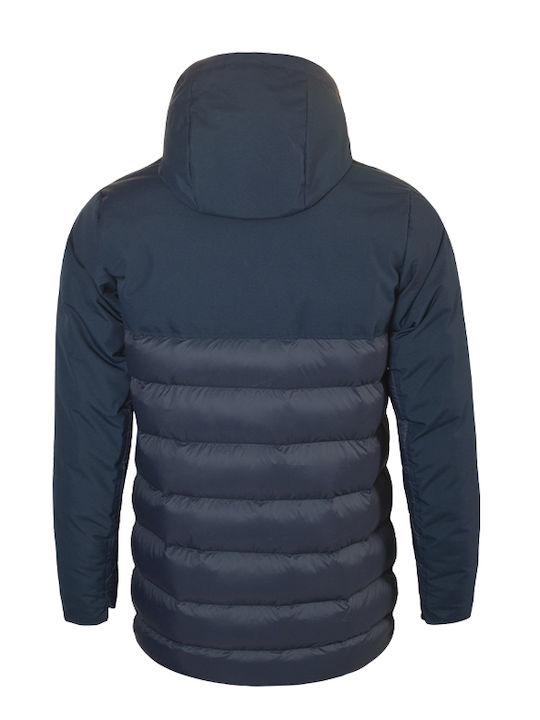 Zeus Giubbotto Olympia Men's Winter Puffer Jacket Navy Blue