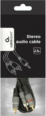 Cablexpert 3.5mm male - RCA male Cable Black 2.5m (CCA-352-2.5M)