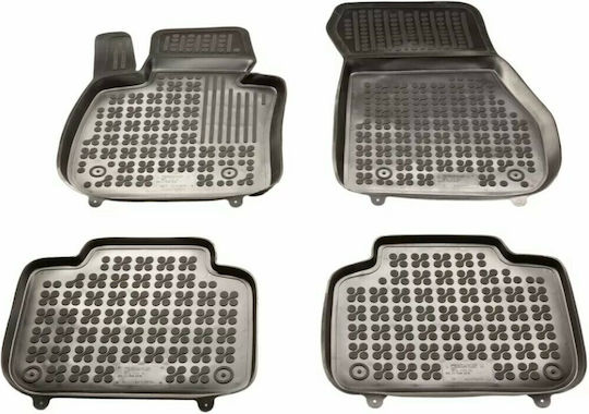 Rezaw Plast Set of Front and Rear Mats 4pcs Tray Type for BMW X1 2015-2022 Black