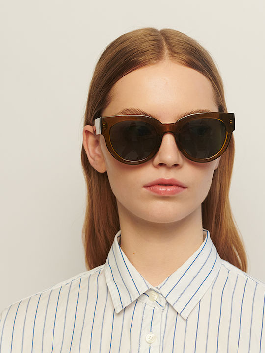 A.Kjaerbede Unisex Sunglasses with Plastic Frame Smoke Transparent KL2215-001