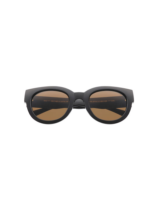 A.Kjaerbede Lilly Sunglasses with Black Acetate Frame and Brown Lenses KL2215-009