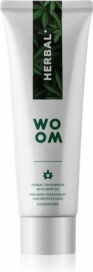 Woom Herbal+ Toothpaste Zahnpasta Ohne Fluorid für Ulitis , Platte & Hohlräume 75ml
