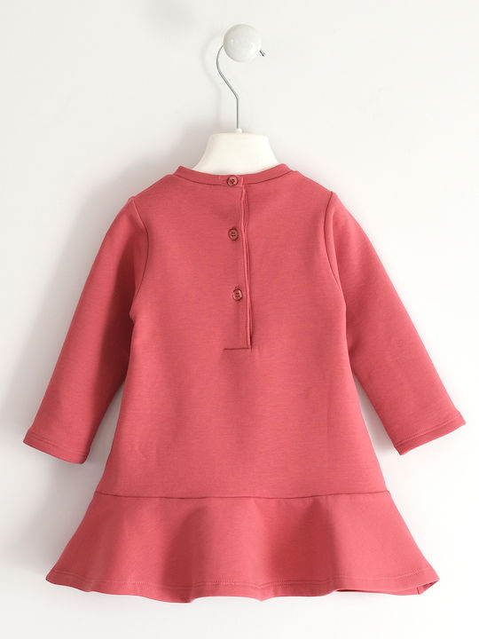 iDO Kids Dress Long Sleeve Pink