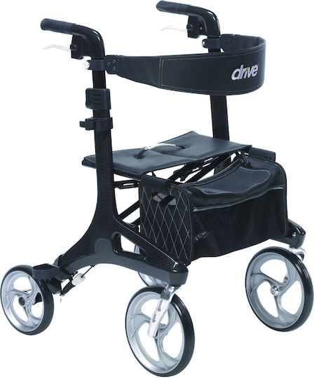 Drive Medical Nitro Πτυσσόμενος Περιπατητήρας Μαύρος