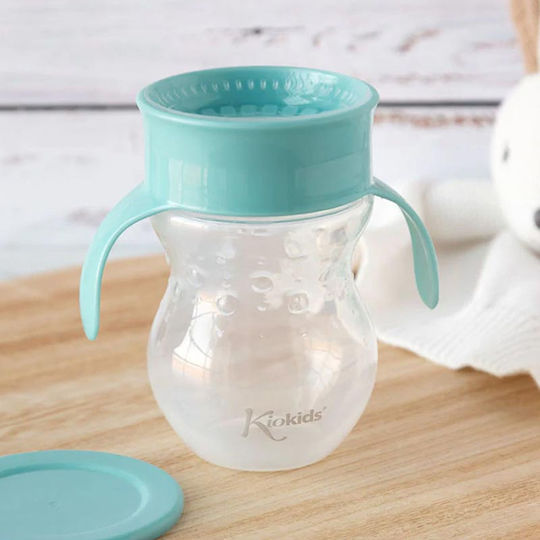 Kiokids Παιδικό Ποτηράκι από Πλαστικό Μπλε 270ml για 10m+