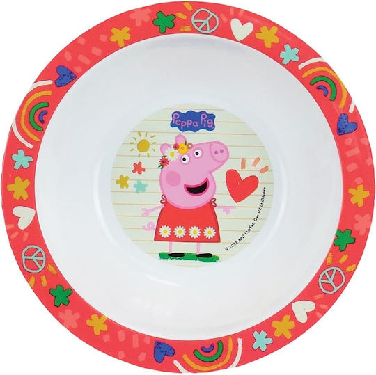 Ango Σετ Φαγητού "Peppa Pig" από Πλαστικό Πολύχρωμο 3τμχ