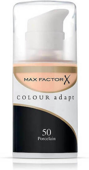 Max Factor Colour Adapt Liquid Make Up 50 Porcelain 34ml