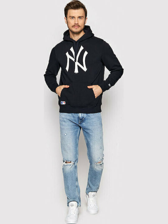 New York Yankees Φούτερ με Κουκούλα Navy Μπλε