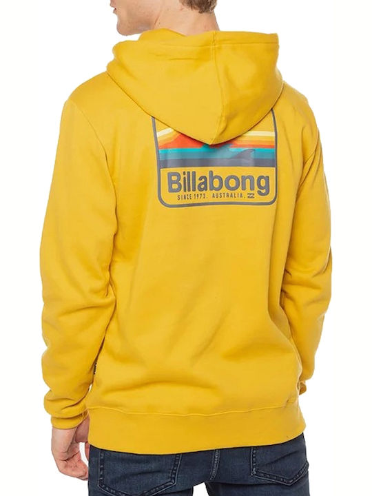 Billabong Dreamcoast Herren Sweatshirt mit Kapuze und Taschen Gelb