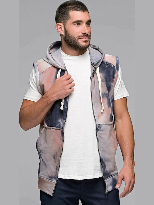 Washed Multicolour Hoodie Cardigan