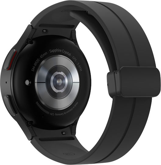Samsung Galaxy Watch5 Pro Titanium 45mm Αδιάβροχο με Παλμογράφο (Black)