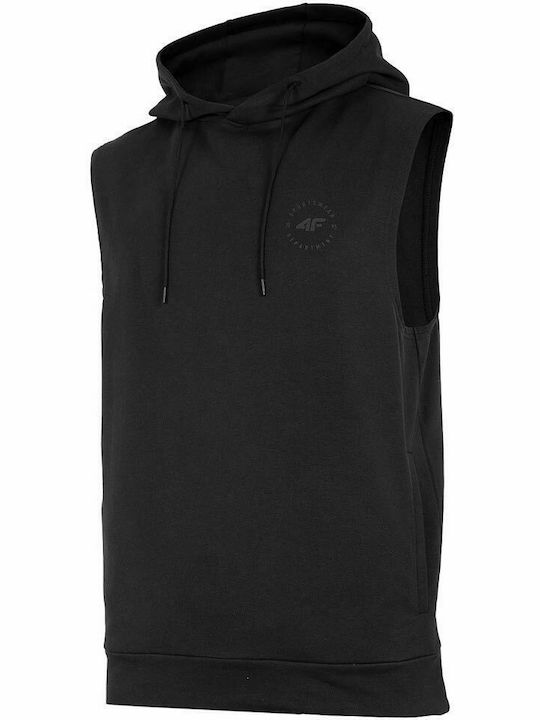 4F Men's Sweatshirt with Hood Black