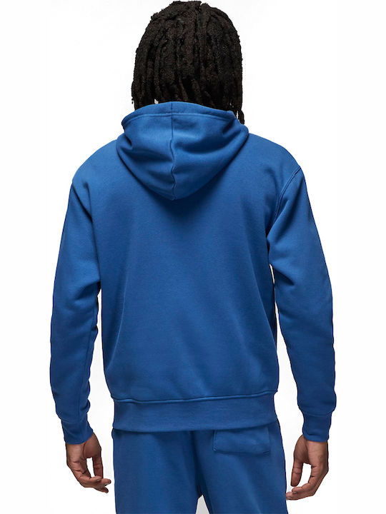 Blue Hooded Cardigan