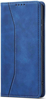 Hurtel Magnet Fancy Synthetic Leather Wallet Blue (Galaxy S22 Ultra 5G)