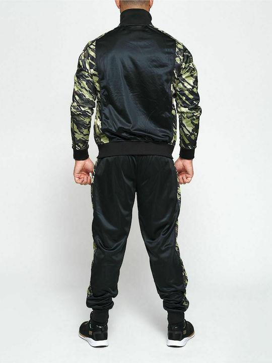 Leone Tuta Completa Set Sweatpants with Rubber Neo Camo Green