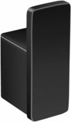 Sanco Agora Single Wall-Mounted Bathroom Hook ​3.5x6.5cm Black 120608-M116
