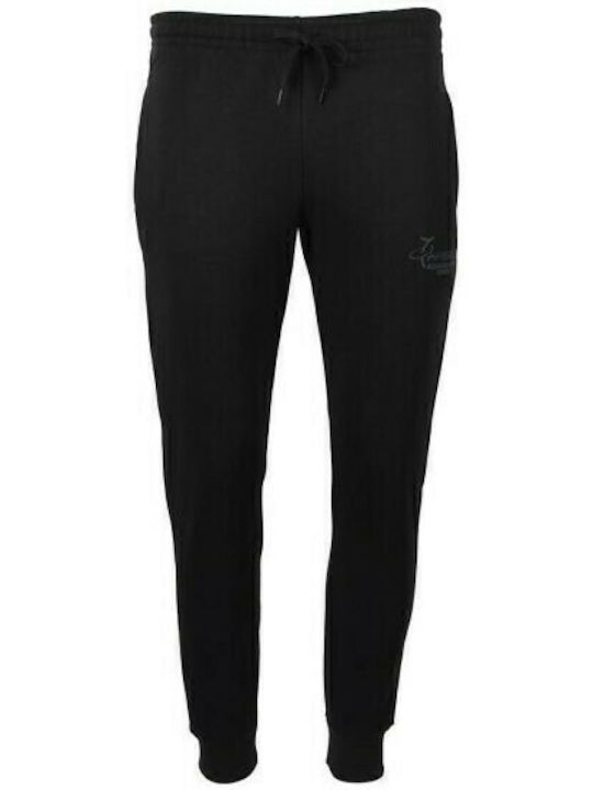 S22-55017 Men's Sweatpants with Rubber Black