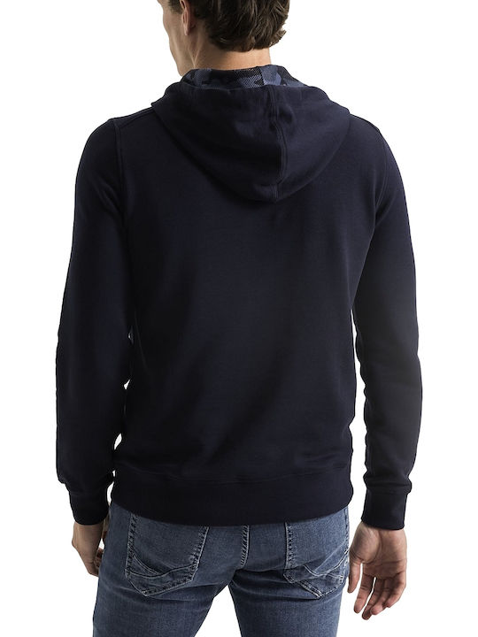 Camel Active Men's Sweatshirt with Hood and Pockets Navy Blue