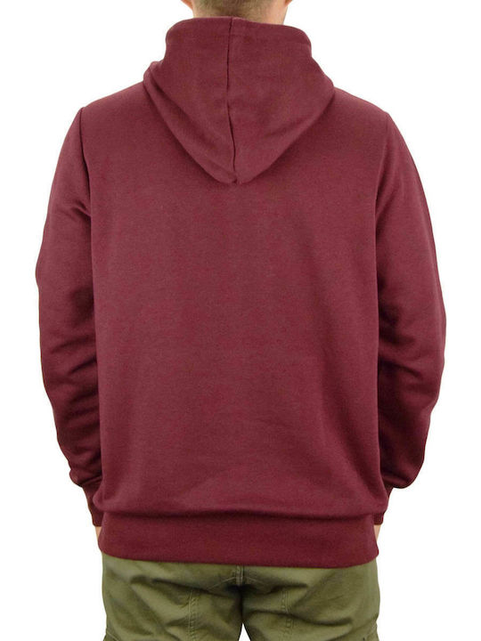 Element Cornell Classic Men's Sweatshirt with Hood and Pockets Burgundy