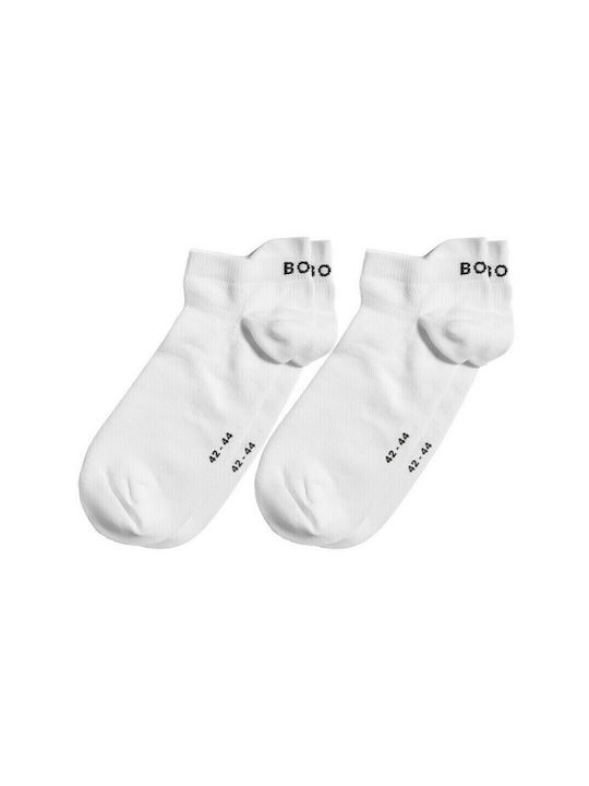 Björn Borg Herren Einfarbige Socken Weiß 2Pack