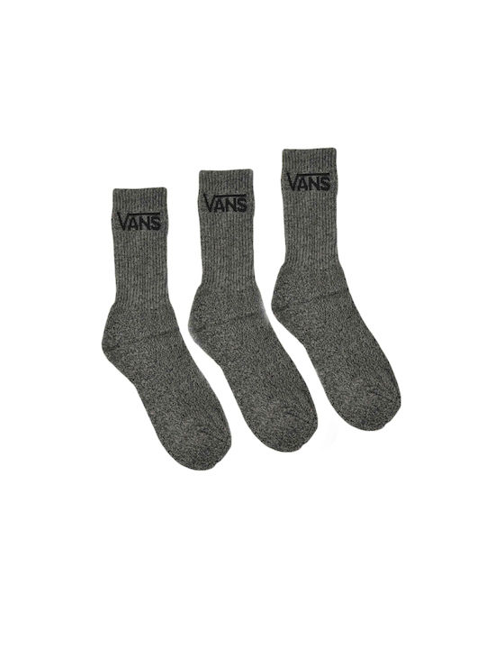 Vans Classic Crew Men's Solid Color Socks Anthracite 3Pack