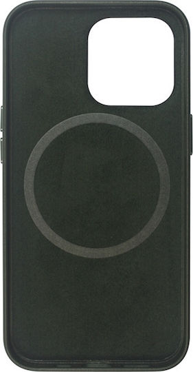 Vivid Leather MagSafe Задна корица Изкуствена кожа Olive Green (iPhone 13 Pro)