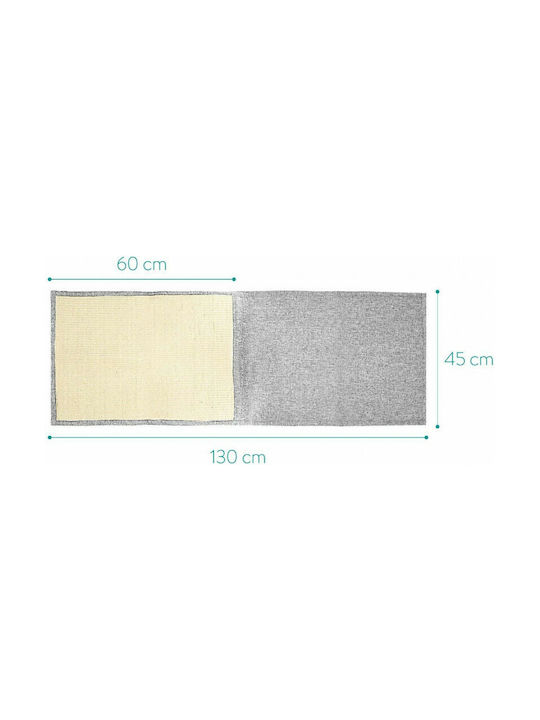 Navaris Set with 2 Sofa Protectors from Scratches Scratching Post Floor Mats Gray Wall Mounted 130x45cm