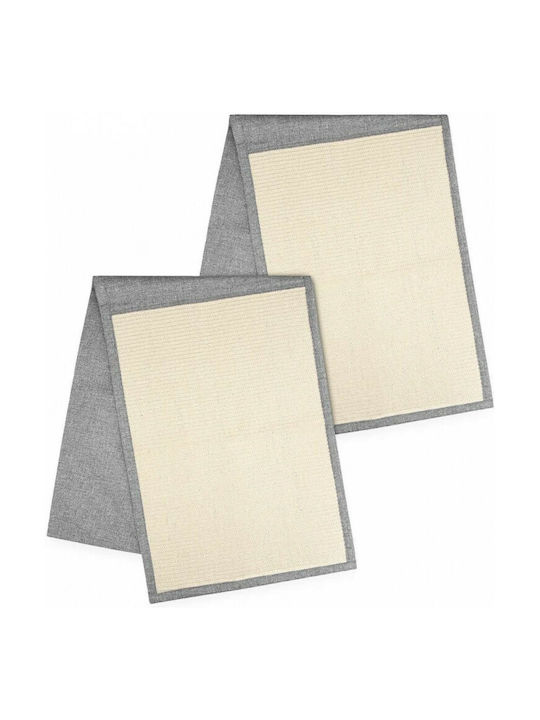 Navaris Set with 2 Sofa Protectors from Scratches Scratching Post Floor Mats Gray Wall Mounted 130x45cm